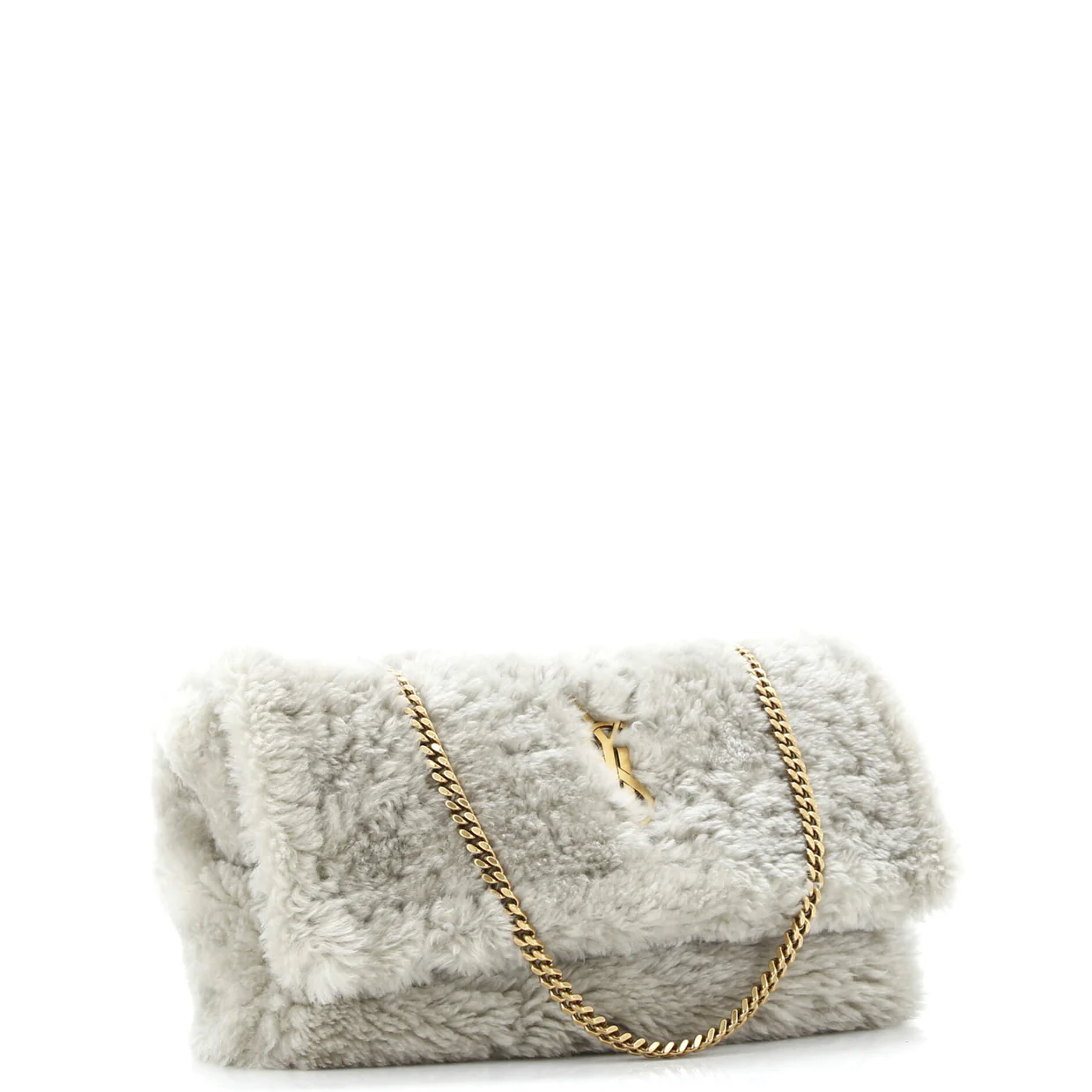 Classic Monogram Reversible Shoulder Bag Shearling and Suede Medium - Deep Luxury