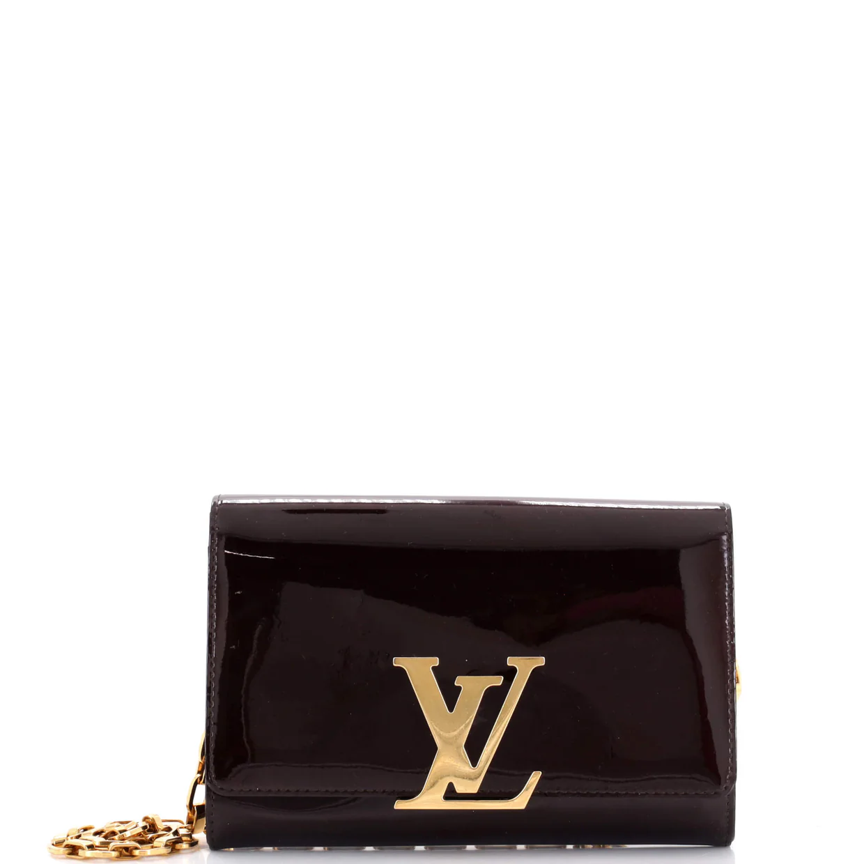 Chain Louise Clutch Patent MM - Deep Luxury
