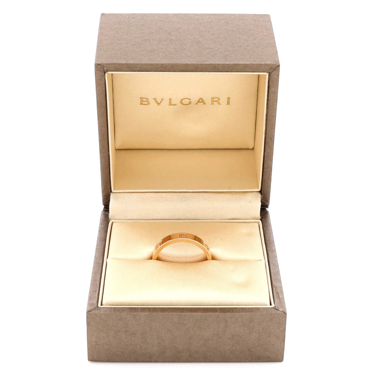 B.Zero1 Essential Logo Band Ring 18K Rose Gold - Deep Luxury