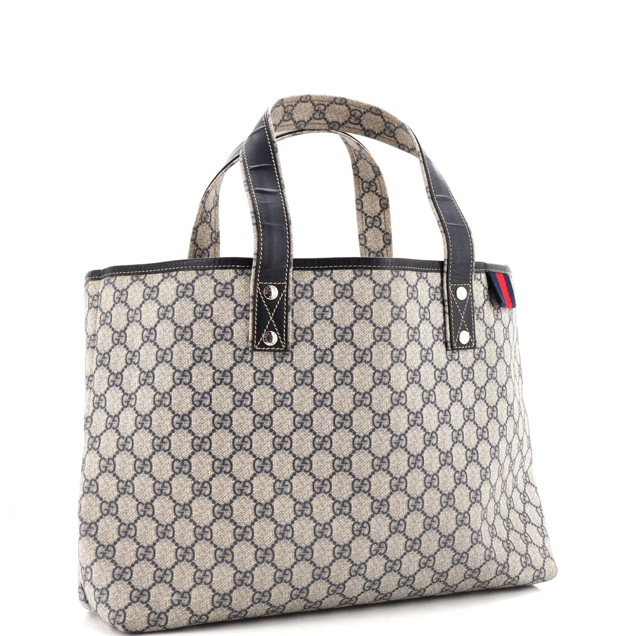 Web Loop Tote GG Coated Canvas Medium - Deep Luxury