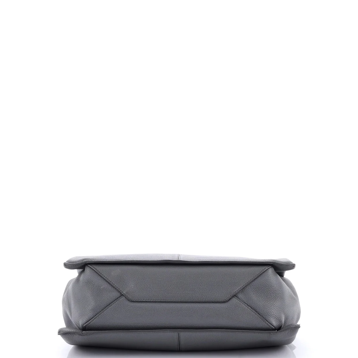 Tri-Fold Shoulder Bag Grained Calfskin Medium - Deep Luxury