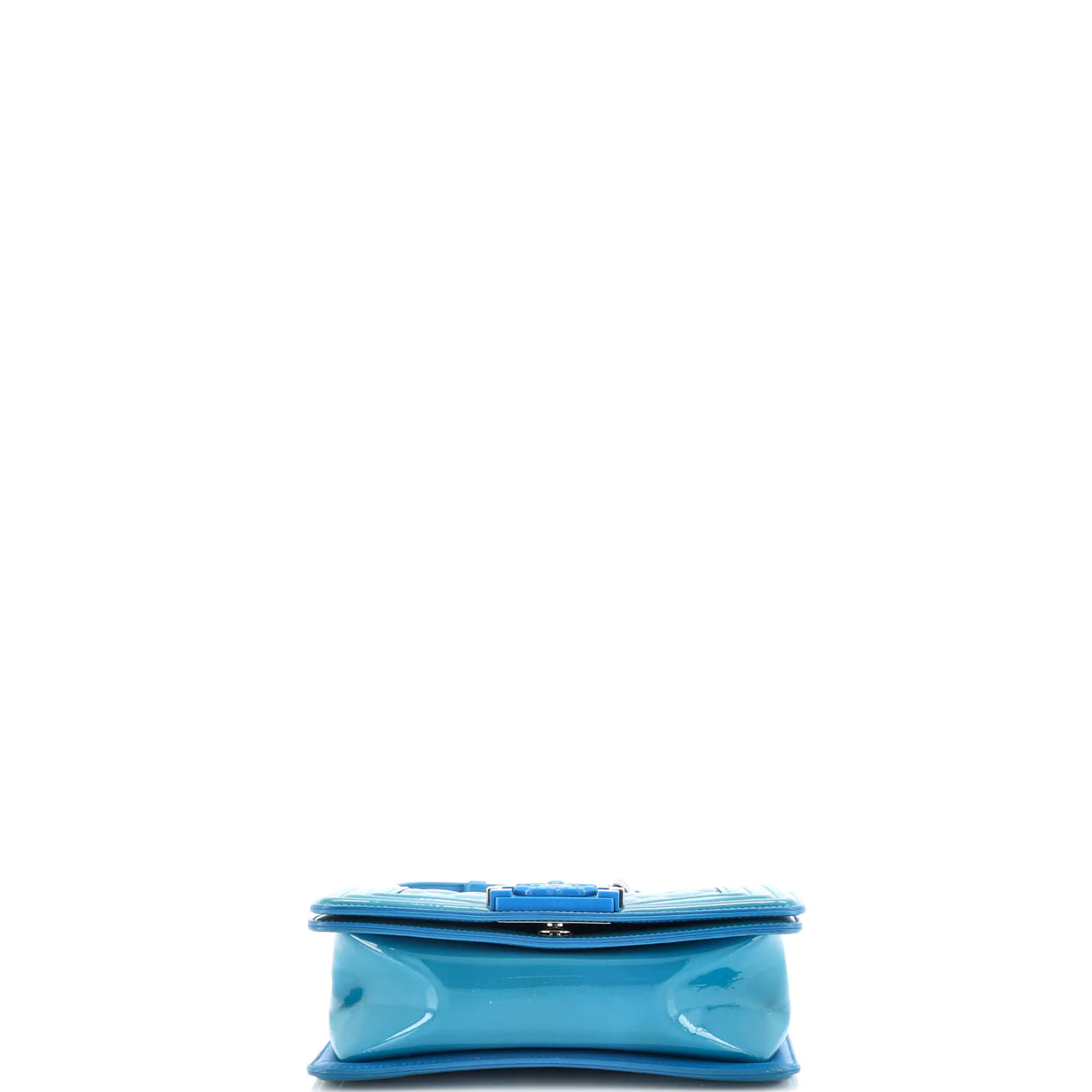 Boy Flap Bag Quilted Plexiglass Patent Small - Deep Luxury