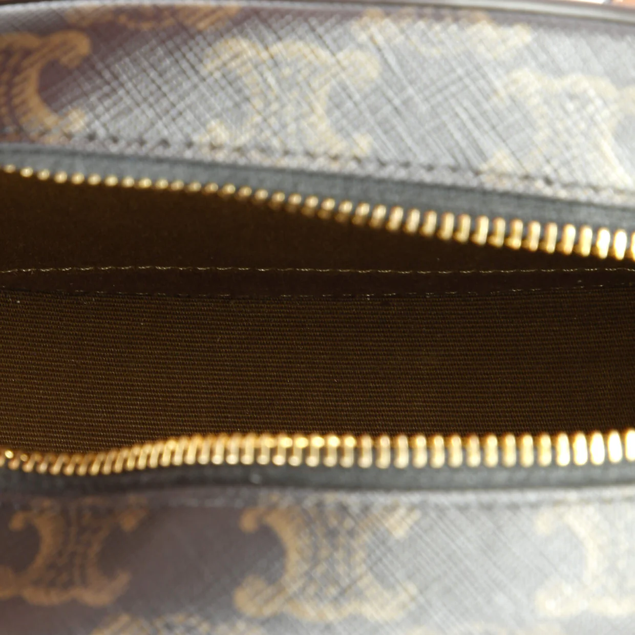 Triomphe Oval Crossbody Bag Triomphe Coated Canvas and Leather - Deep Luxury