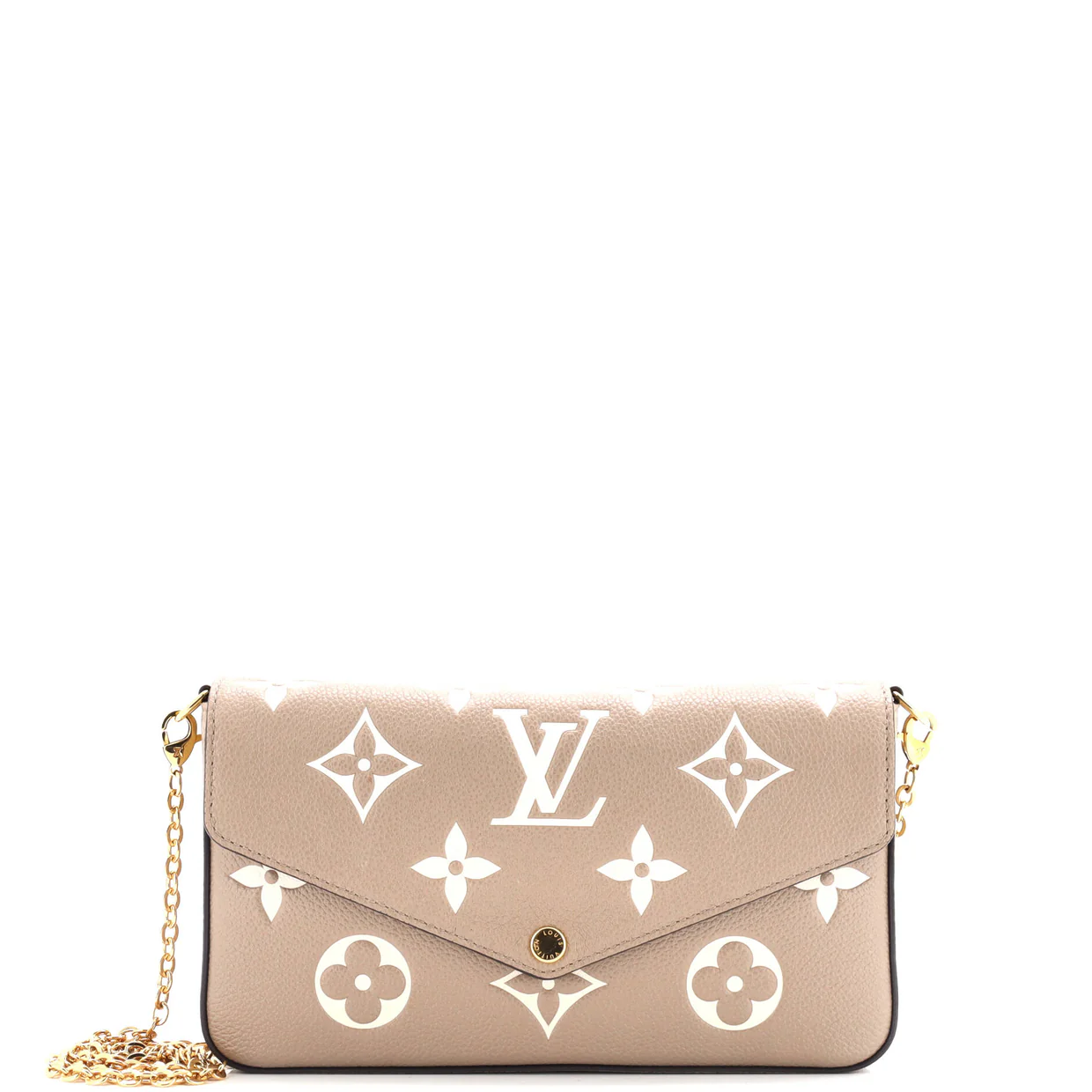 Felicie Pochette Bicolor Monogram Empreinte Giant - Deep Luxury