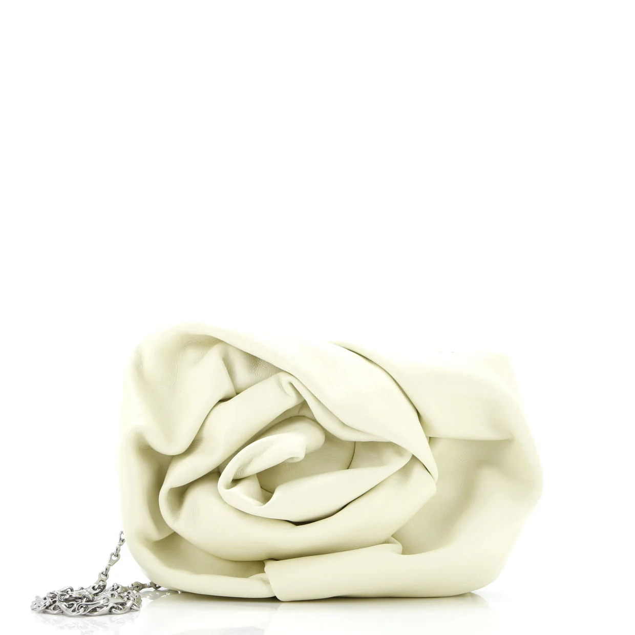Rose Chain Clutch Leather - Deep Luxury