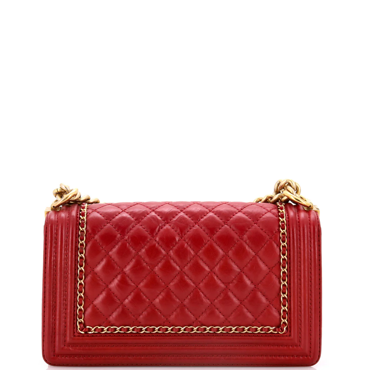 Jacket Boy Flap Bag Quilted Aged Calfskin Old Medium - Deep Luxury