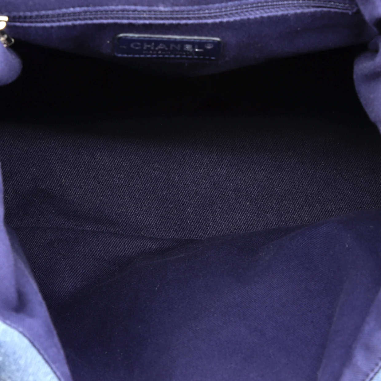 Deauville Backpack Canvas with Sequins Large - Deep Luxury