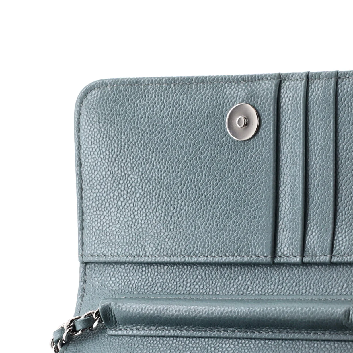 Wallet on Chain Quilted Caviar Mini - Deep Luxury