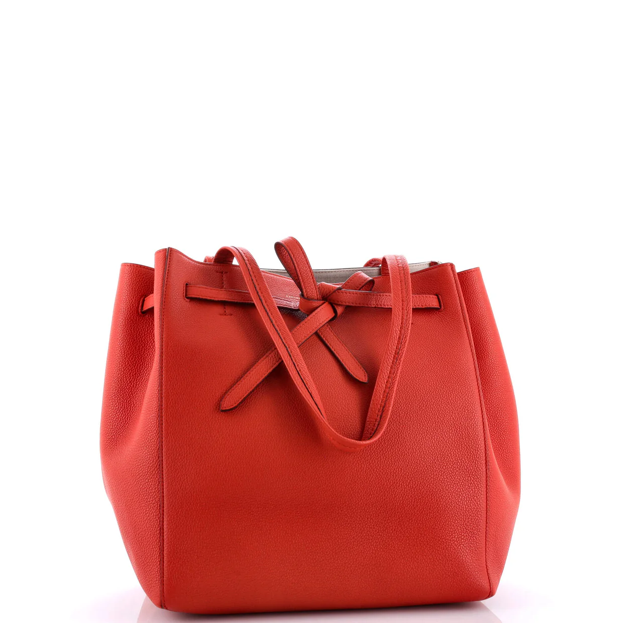 Phantom Tie Cabas Tote Leather Small - Deep Luxury