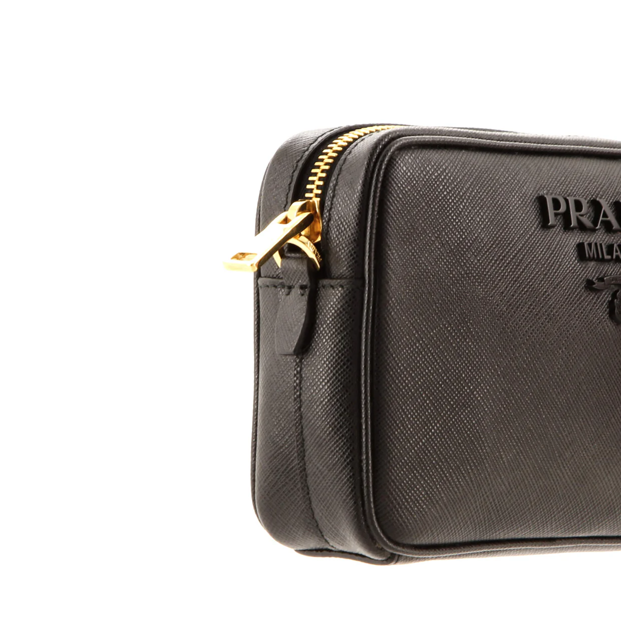 Monochrome Camera Bag Saffiano Leather Small - Deep Luxury