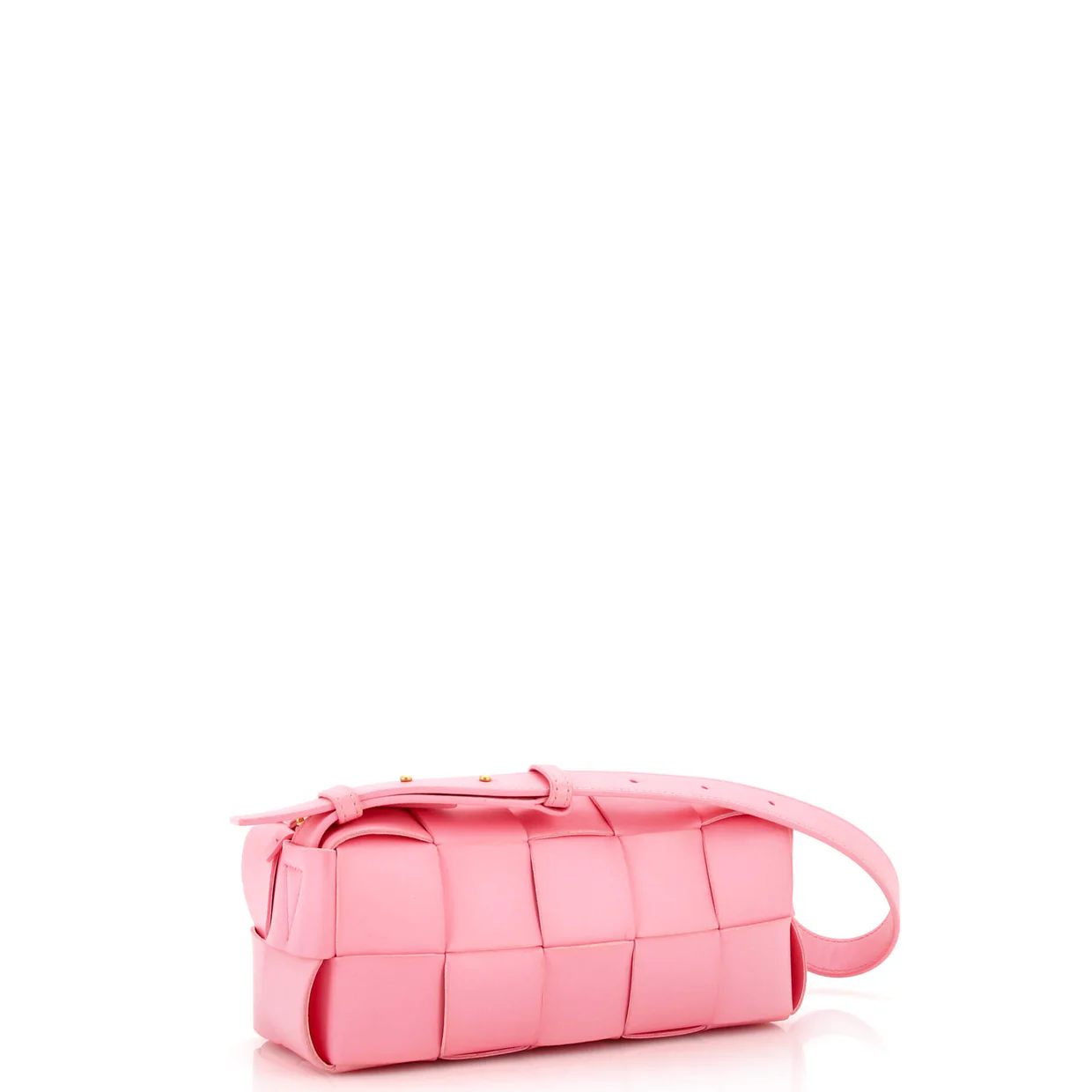 Brick Cassette Shoulder Bag Maxi Intrecciato Leather Small - Deep Luxury