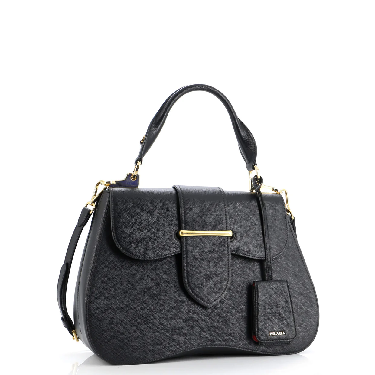 Sidonie Top Handle Bag Saffiano Leather Large - Deep Luxury