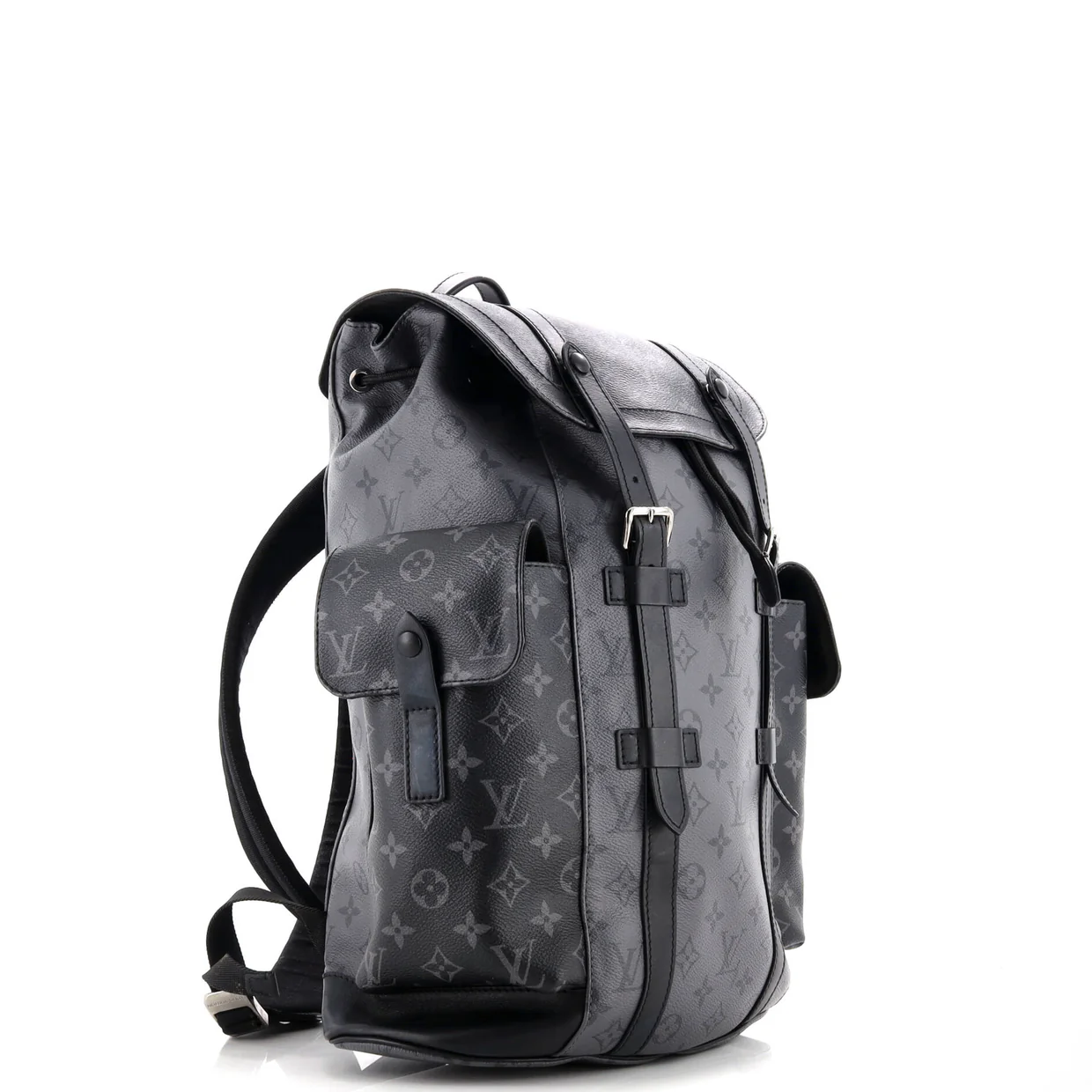 Christopher Backpack Reverse Monogram Eclipse Canvas MM - Deep Luxury