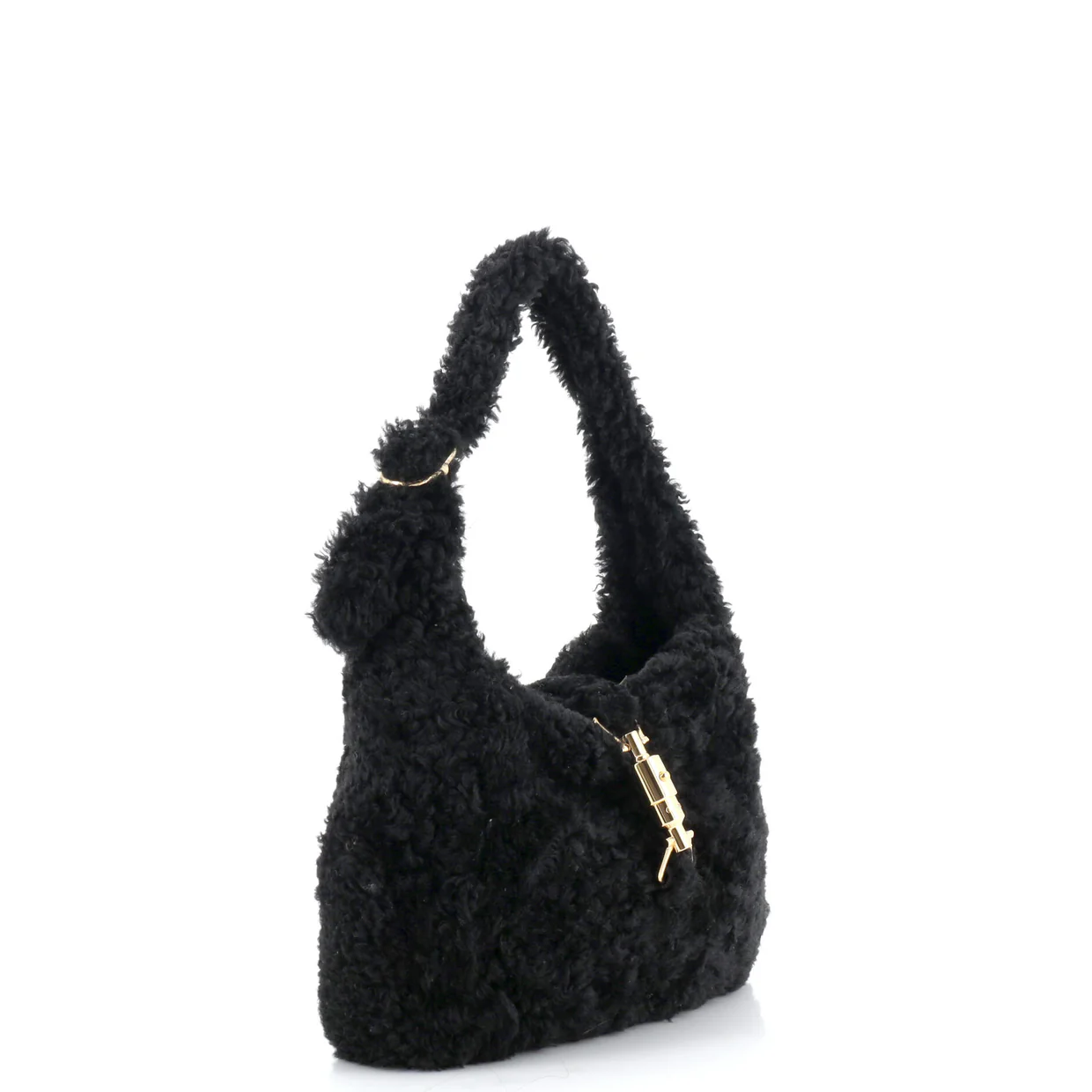 Jackie 1961 Hobo Shearling Small - Deep Luxury