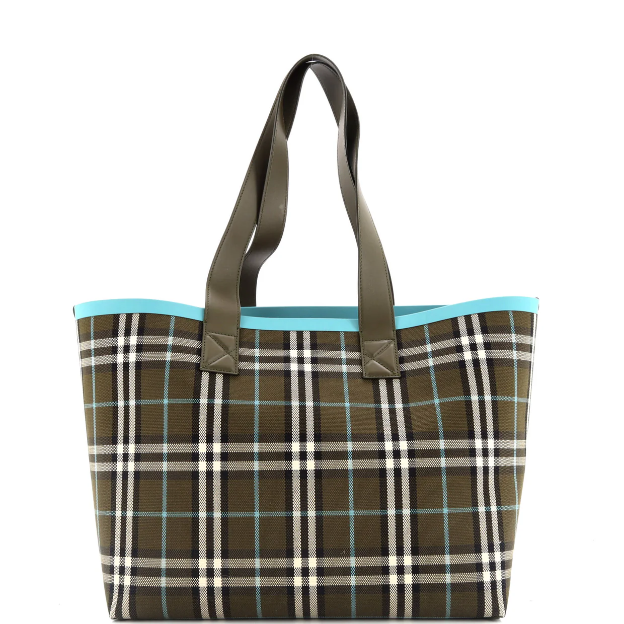 London Tote Check Canvas Medium - Deep Luxury