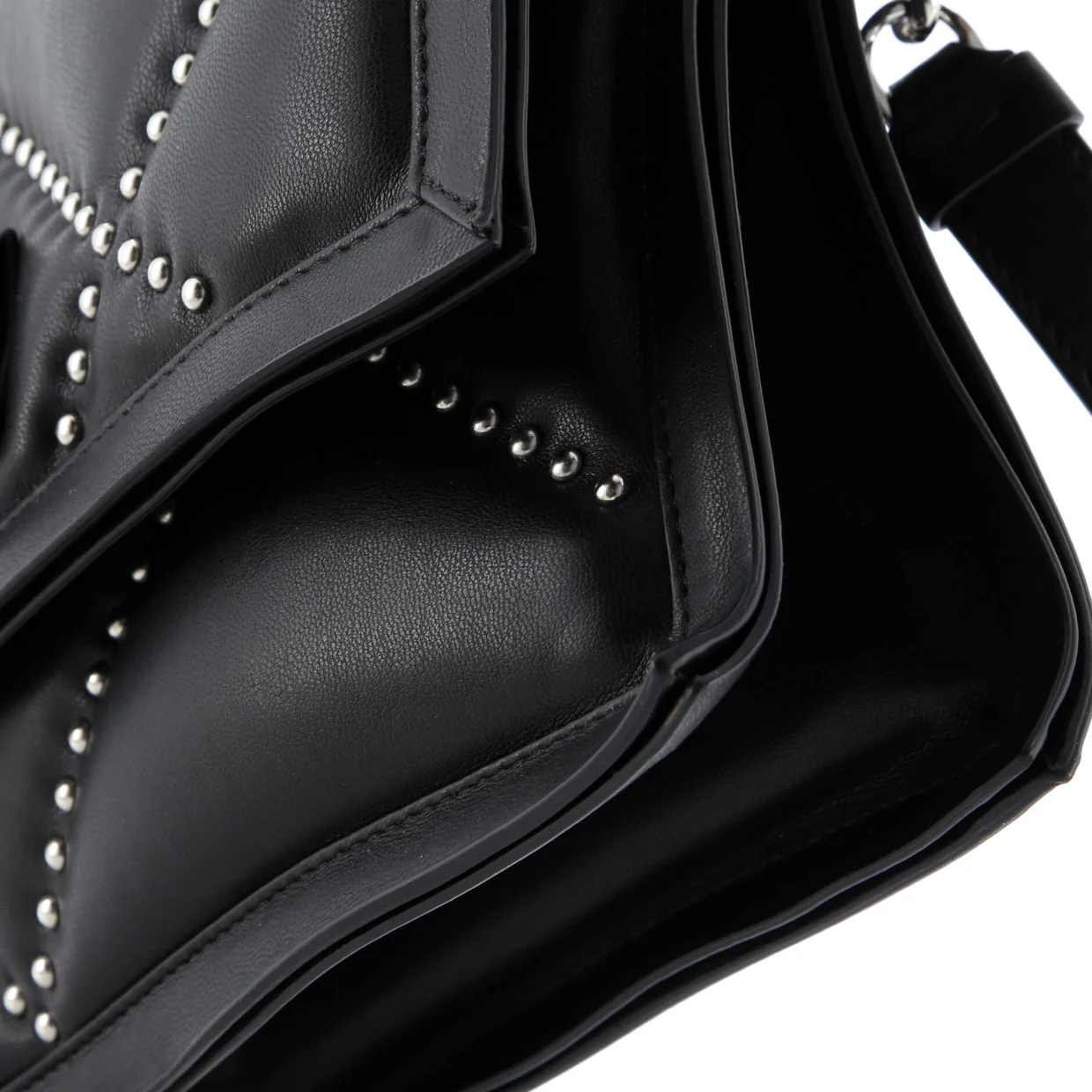 Viva Bow Flap Bag Studded Leather Small - Deep Luxury