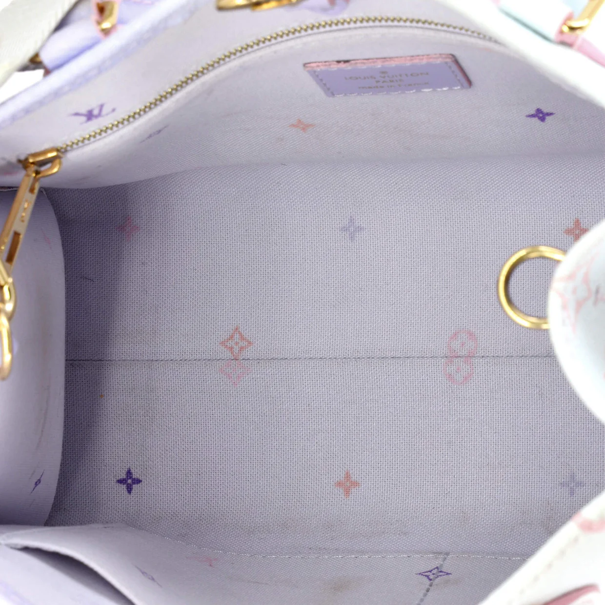 OnTheGo Tote Spring in the City Monogram Giant Canvas PM - Deep Luxury