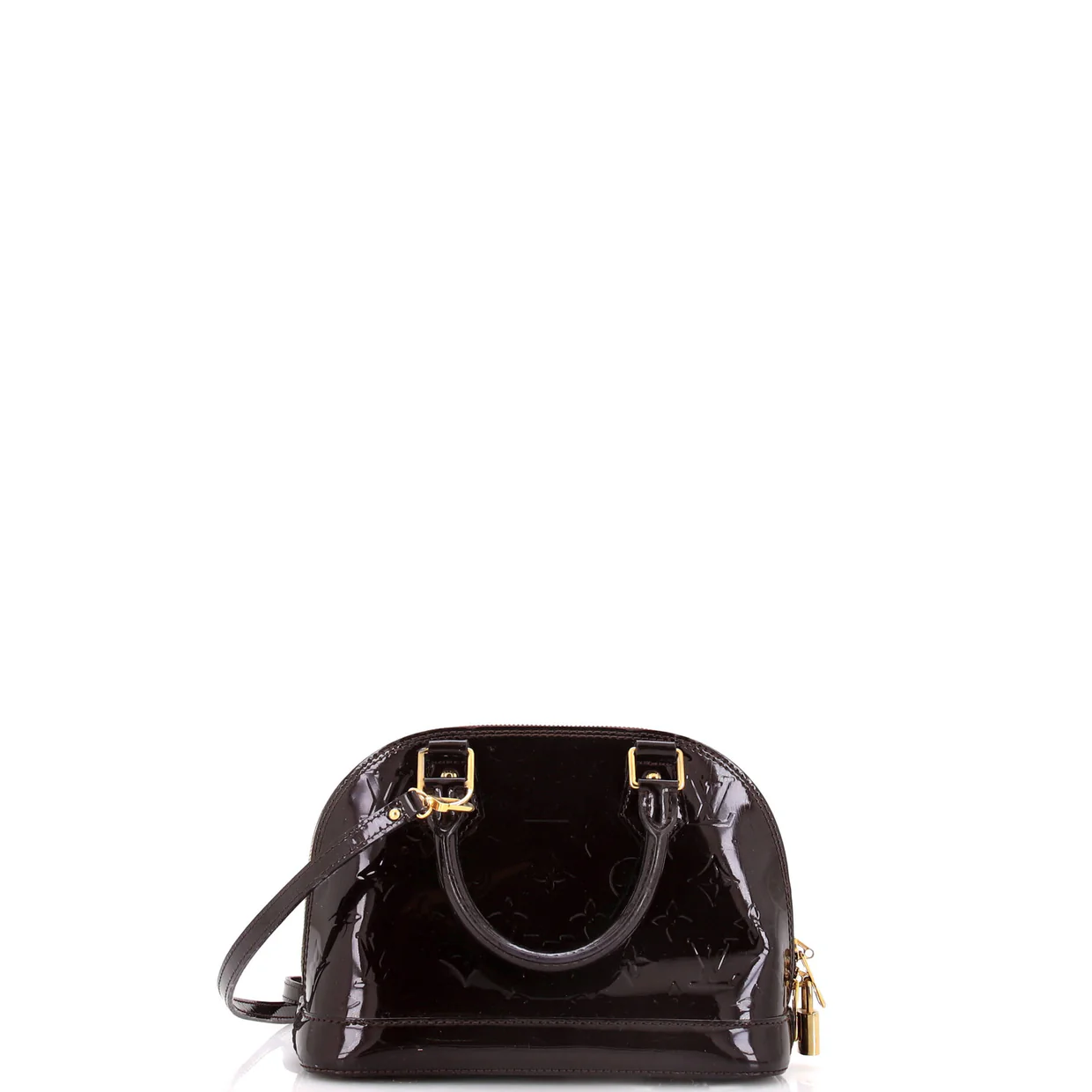 Alma Handbag Monogram Vernis BB - Deep Luxury