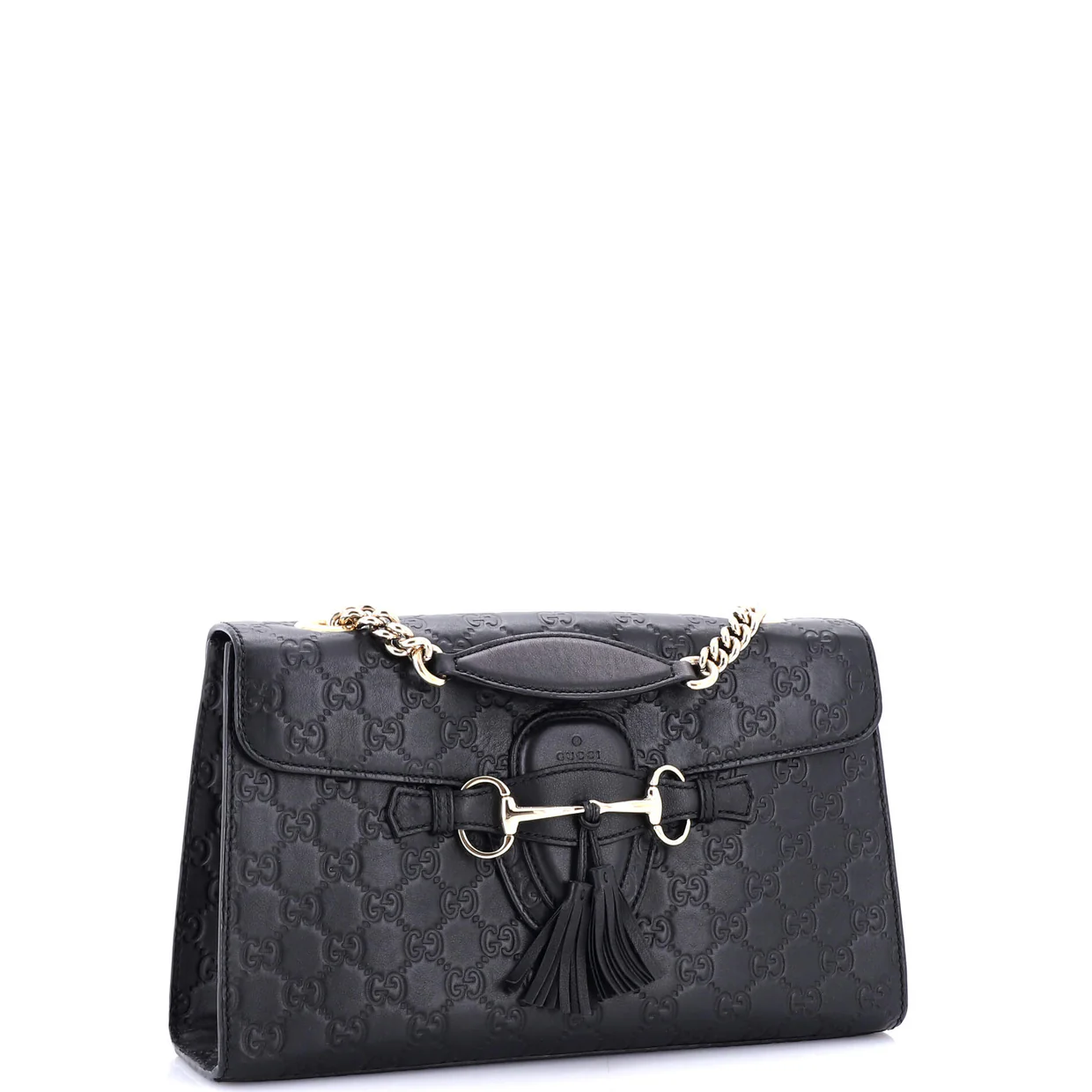 Emily Chain Flap Bag Guccissima Leather Medium - Deep Luxury