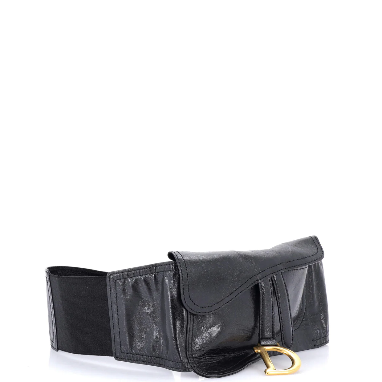 Saddle Double Buckle Belt Bag Leather - Deep Luxury