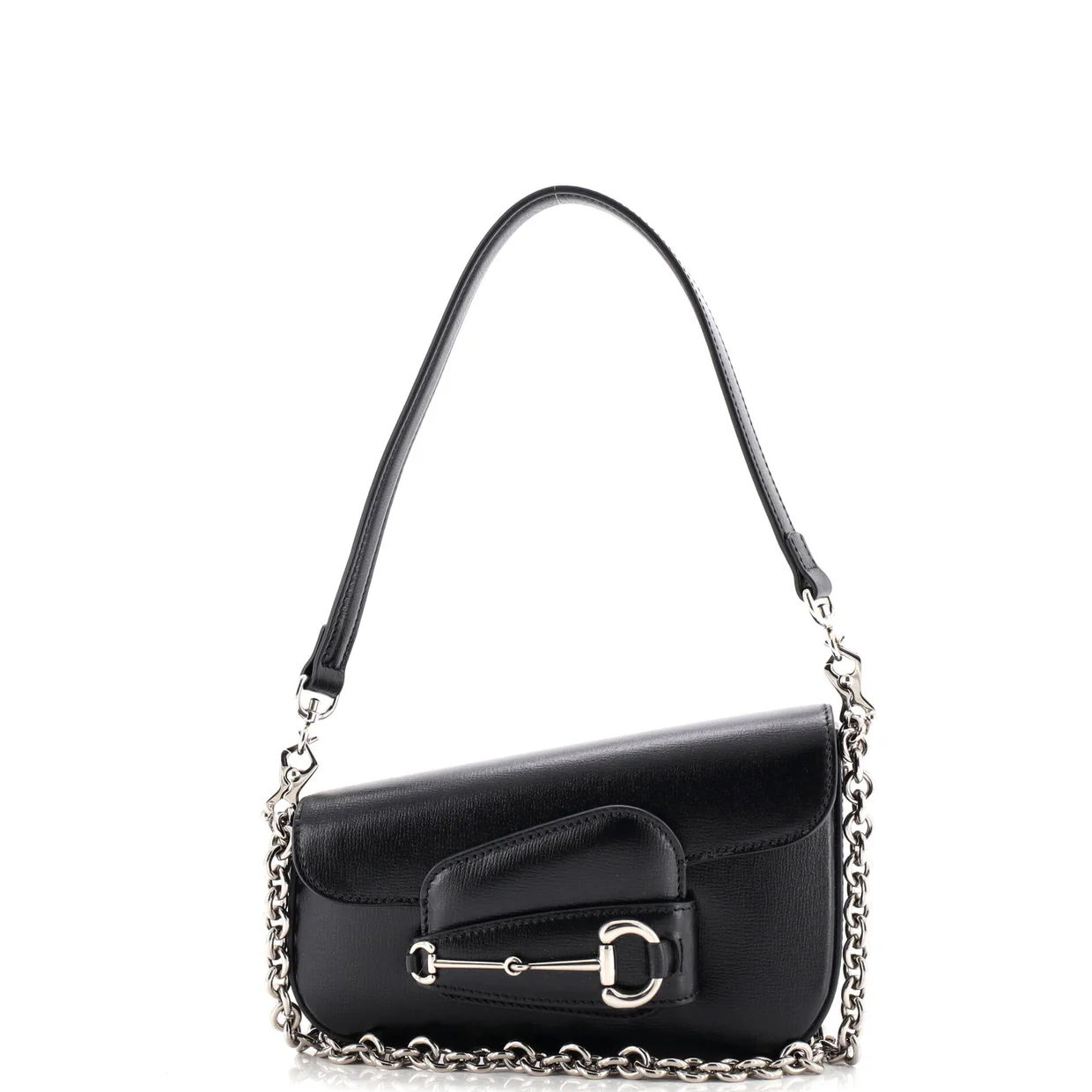 Horsebit 1955 Asymmetric Shoulder Bag Leather Mini - Deep Luxury