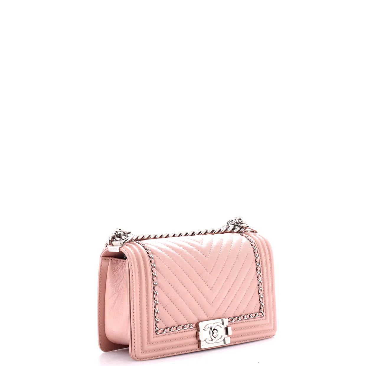 Boy Flap Bag Chevron Calfskin Old Medium - Deep Luxury