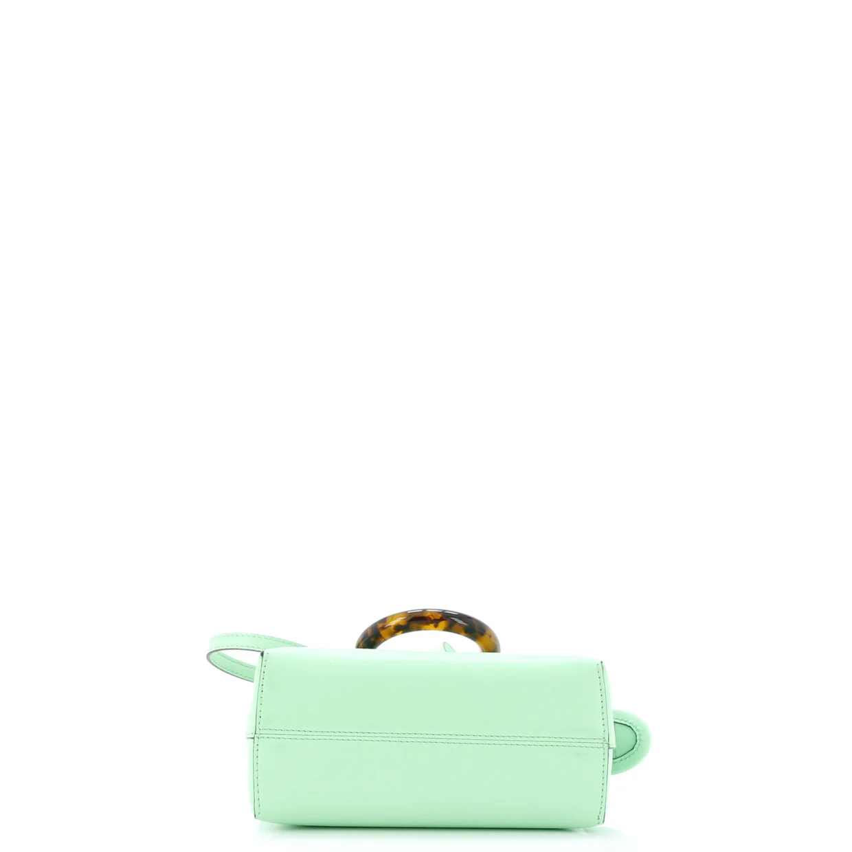 Logo By The Way Top Handle Bag Embossed Leather Mini - Deep Luxury