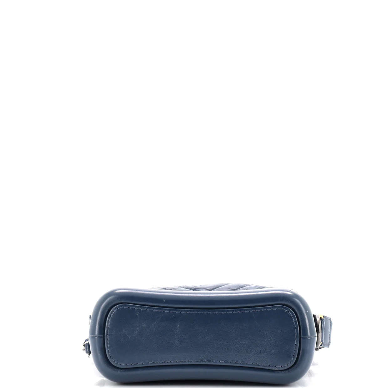 Gabrielle Hobo Chevron Aged Calfskin Small - Deep Luxury