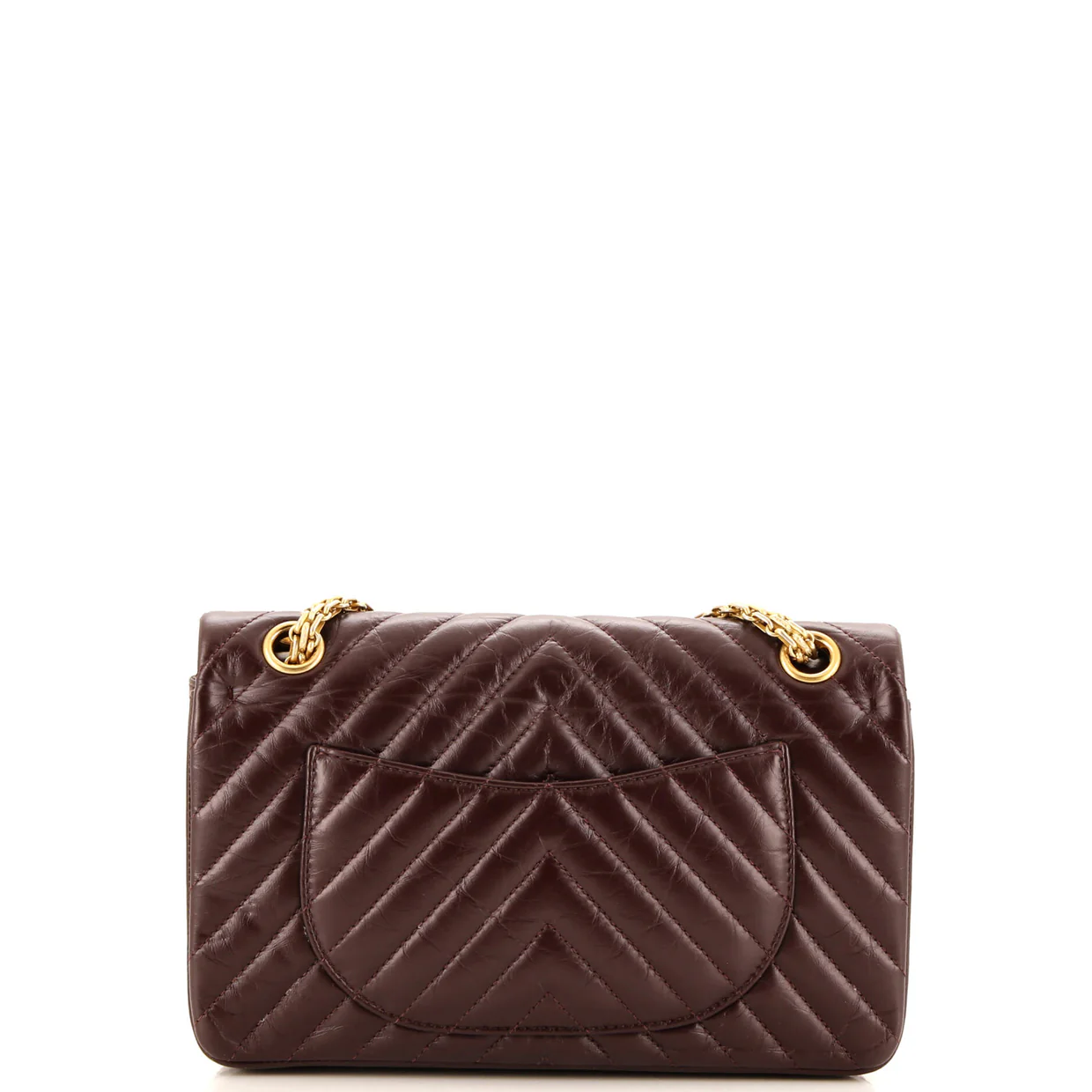 Reissue 2.55 Flap Bag Chevron Aged Calfskin 225 - Deep Luxury