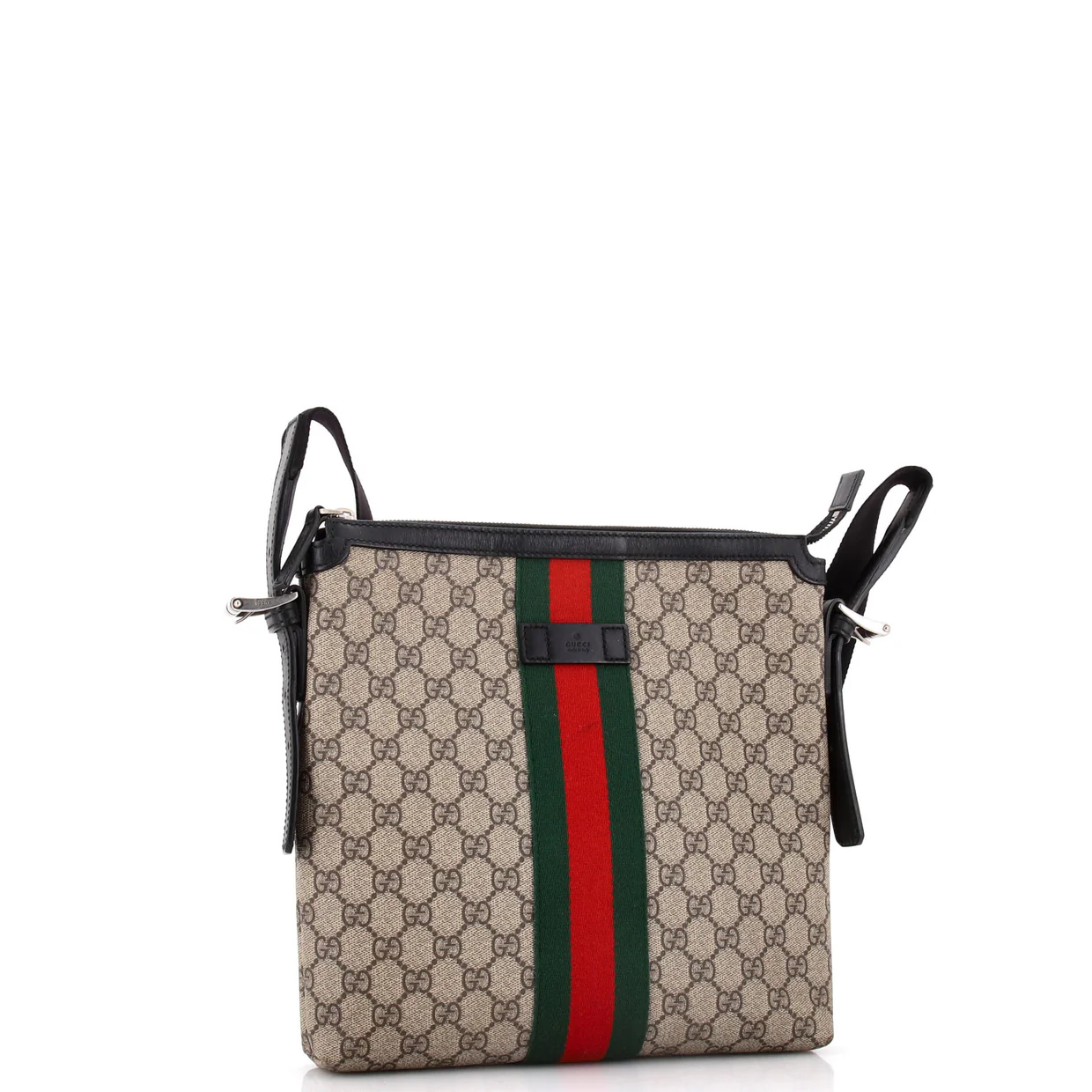Web Messenger Bag GG Coated Canvas Medium - Deep Luxury
