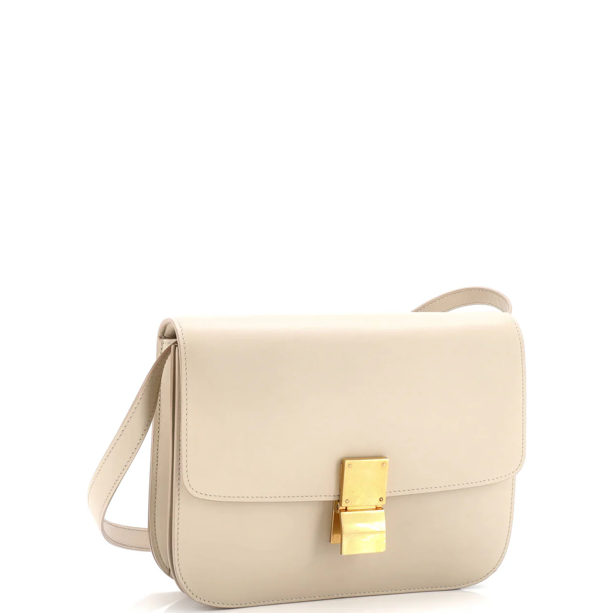 Classic Box Bag Smooth Leather Medium - Deep Luxury