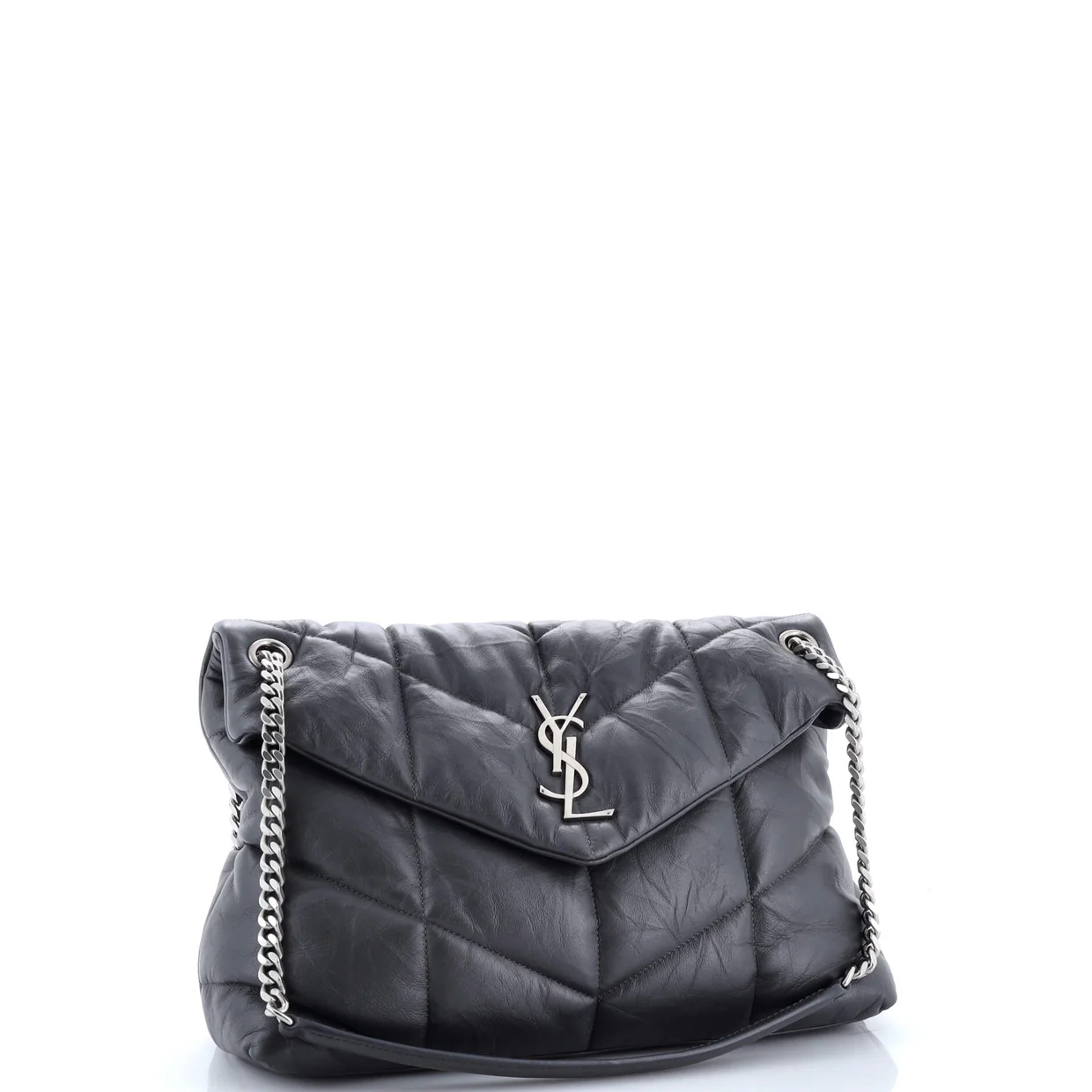 Loulou Puffer Shoulder Bag Quilted Leather Medium - Deep Luxury