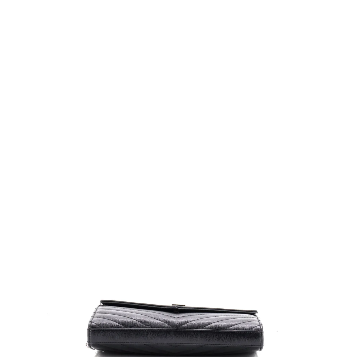 Classic Monogram Wallet on Chain Matelasse Chevron Leather Medium - Deep Luxury