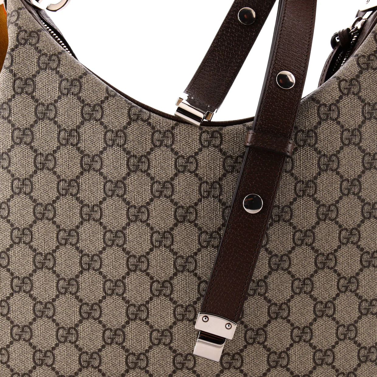 Attache Shoulder Bag GG Coated Canvas Medium - Deep Luxury