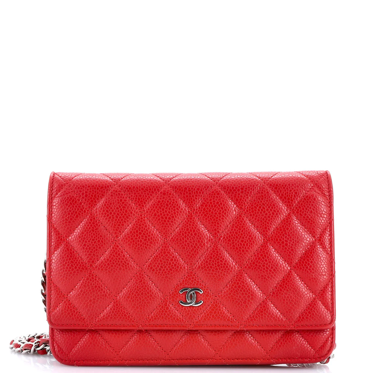 Wallet on Chain Quilted Caviar - Deep Luxury