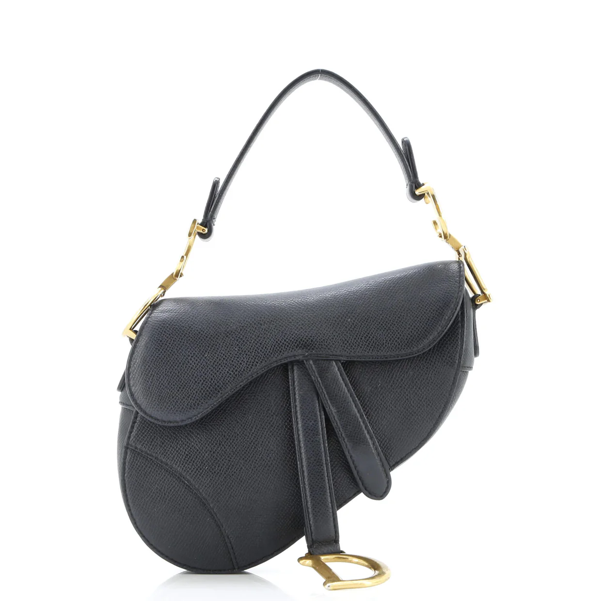 Saddle Handbag Leather Mini - Deep Luxury