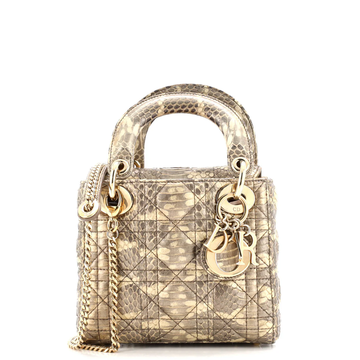 Lady Dior Chain Bag Python Mini - Deep Luxury
