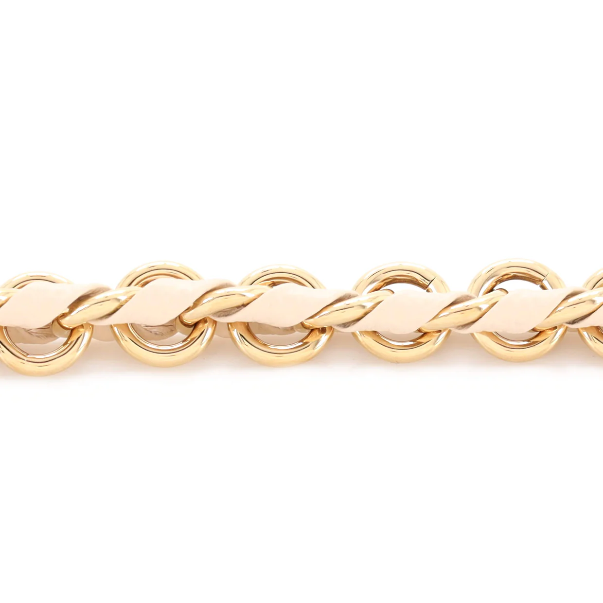 Multi Pochette Accessoires Woven Chain Strap Leather and Metal - Deep Luxury