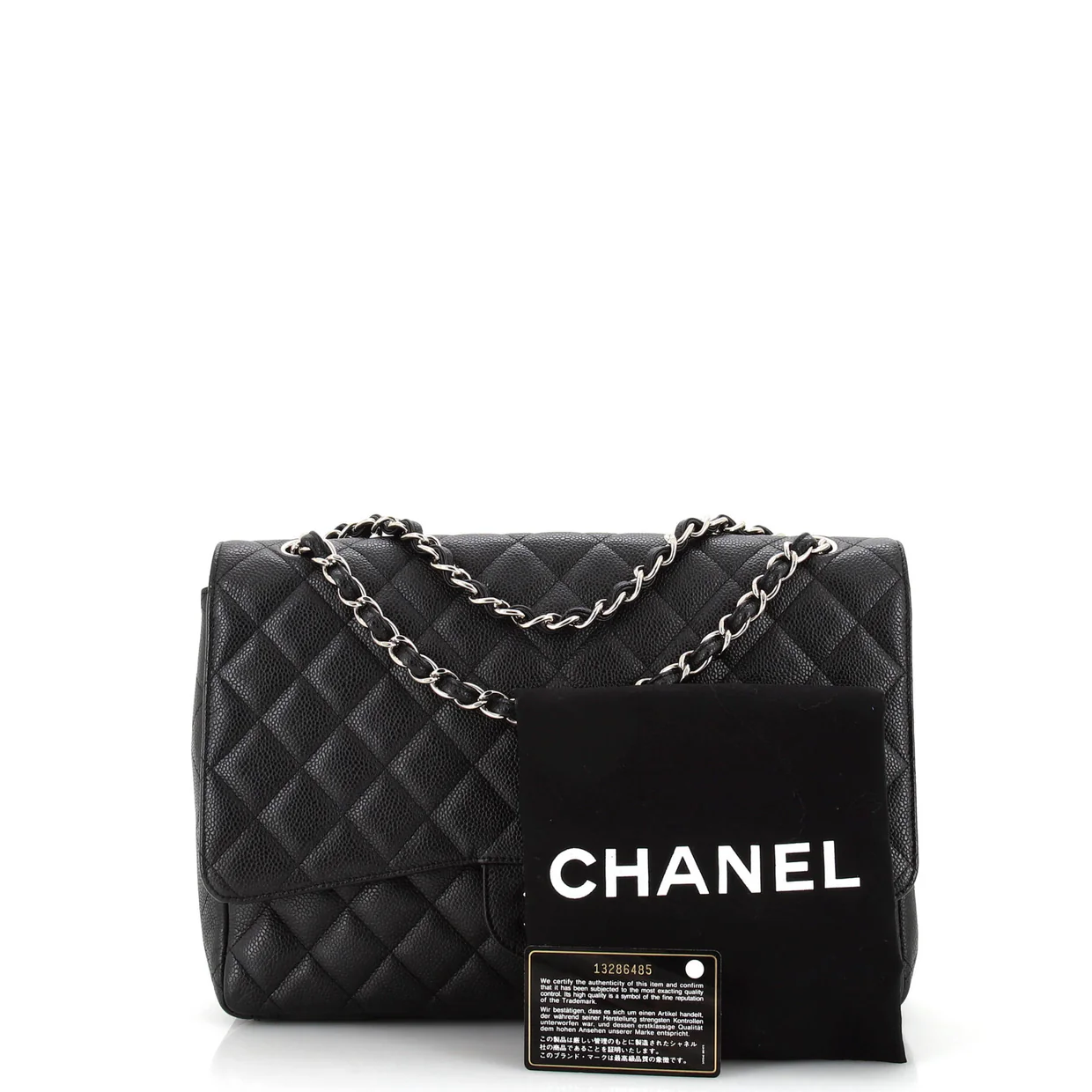 Vintage Classic Single Flap Bag Quilted Caviar Maxi - Deep Luxury