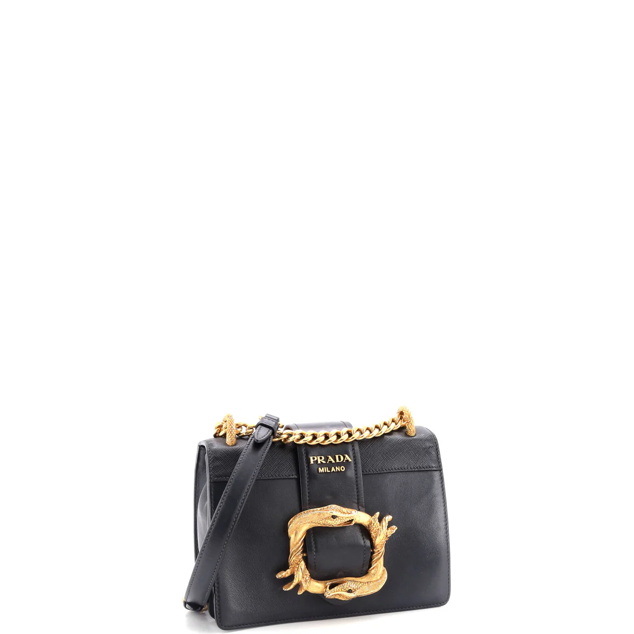 Animalier Cahier Crossbody Bag City Calf and Saffiano Small - Deep Luxury