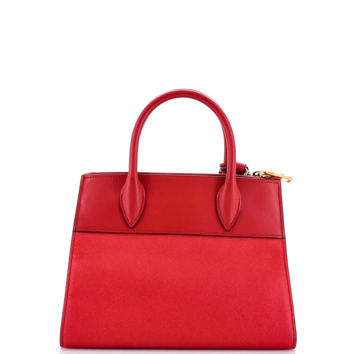 Paradigme Tote Saffiano with City Calf Small - Deep Luxury