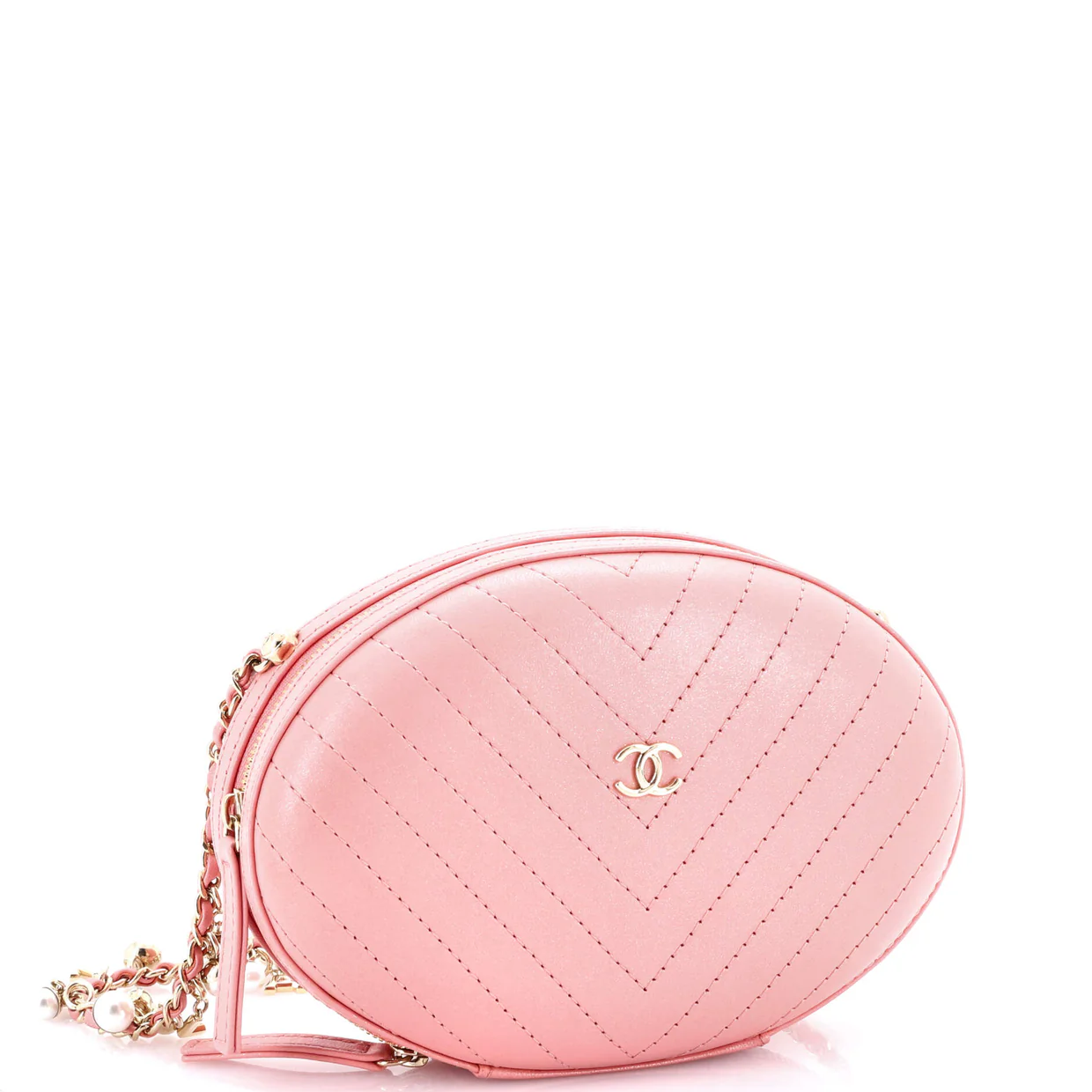 La Pausa Evening Bag Chevron Leather - Deep Luxury