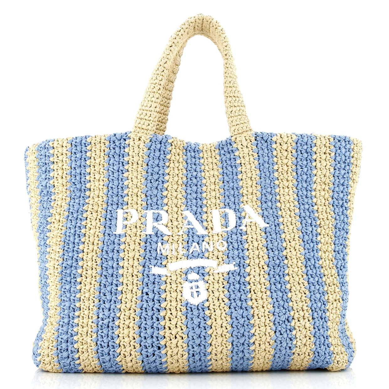 Logo Tote Raffia Large - Deep Luxury