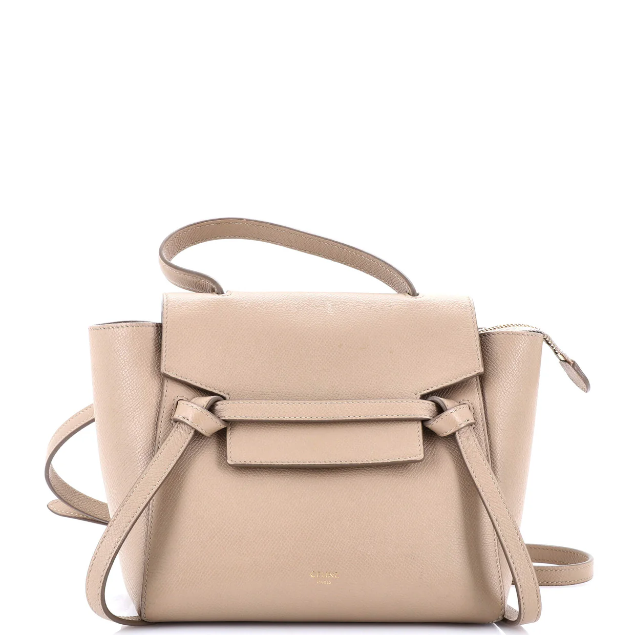 Belt Bag Textured Leather Nano - Deep Luxury