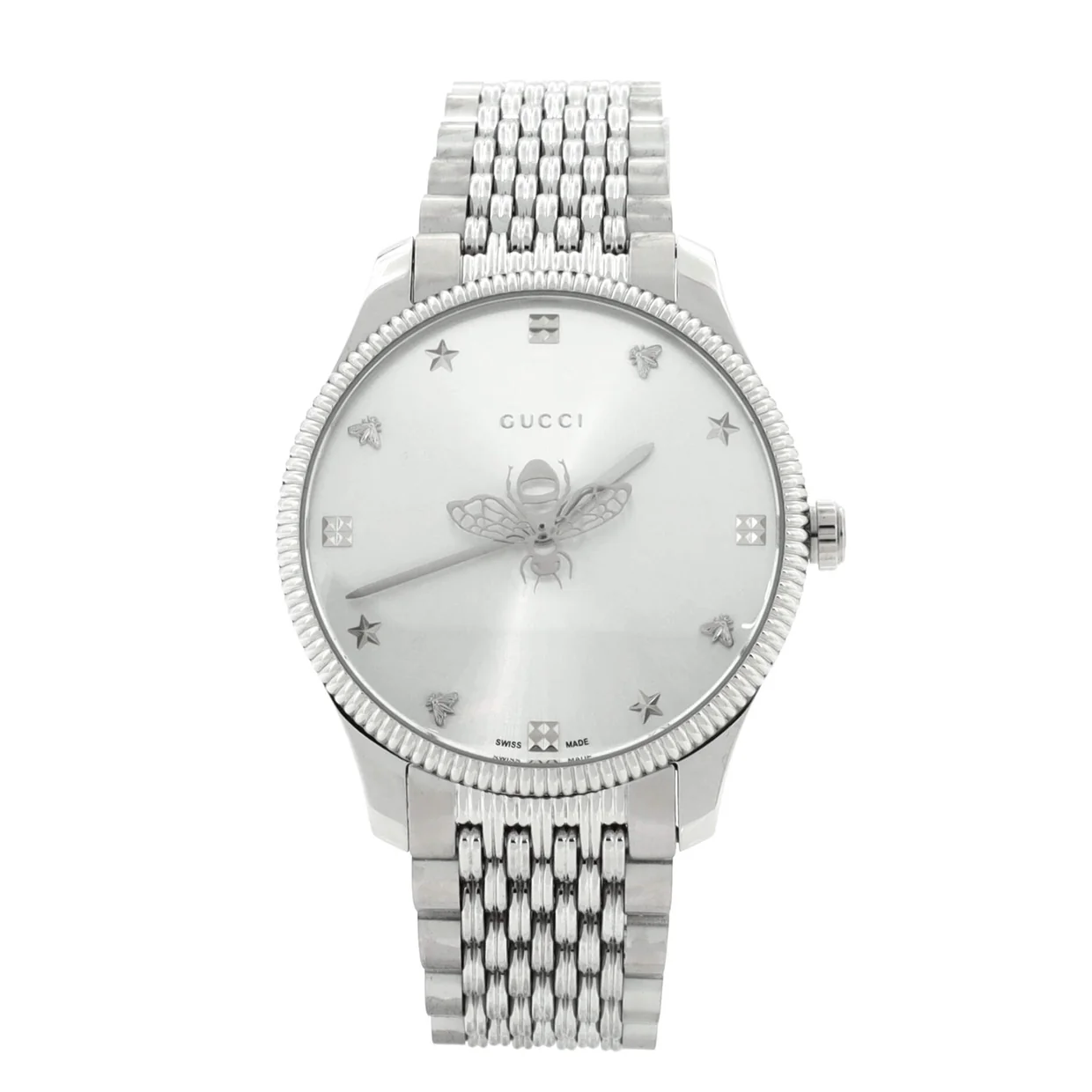 G-Timeless Bee Quartz Watch Stainless Steel 36 - Deep Luxury