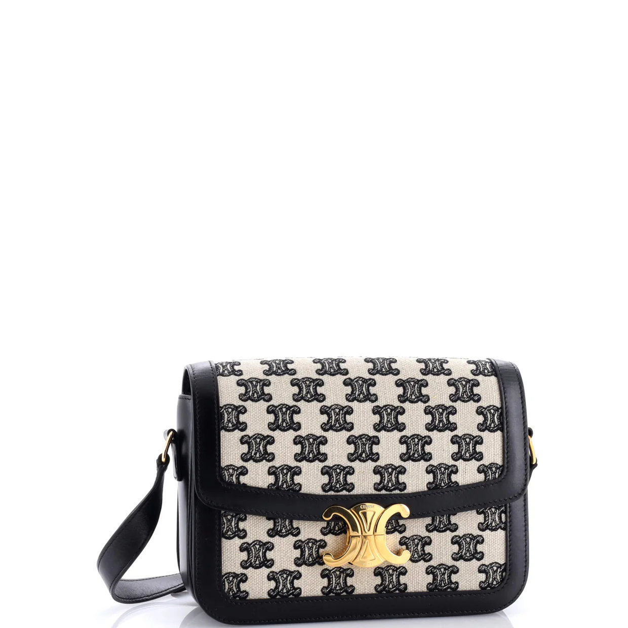 Triomphe Shoulder Bag Triomphe Canvas Medium - Deep Luxury