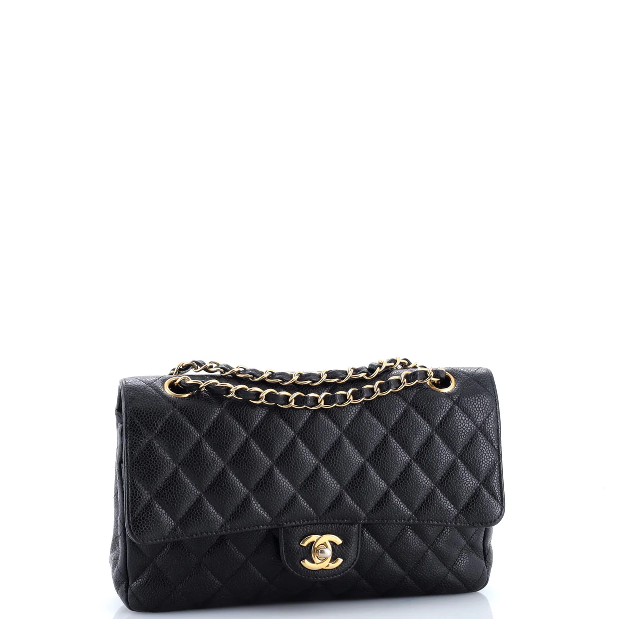 Classic Double Flap Bag Quilted Caviar Medium - Deep Luxury