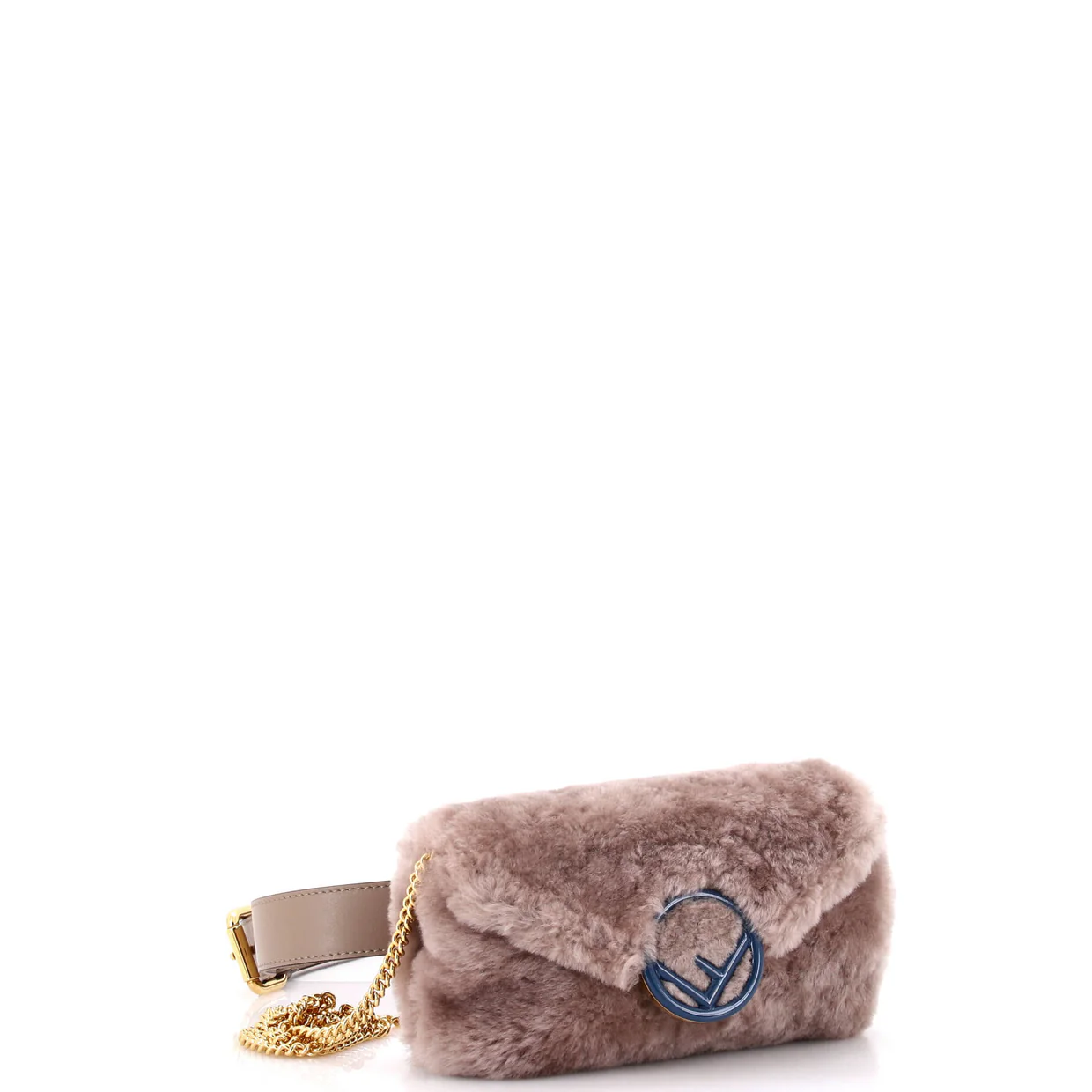 F is Fendi Convertible Belt Bag Shearling - Deep Luxury