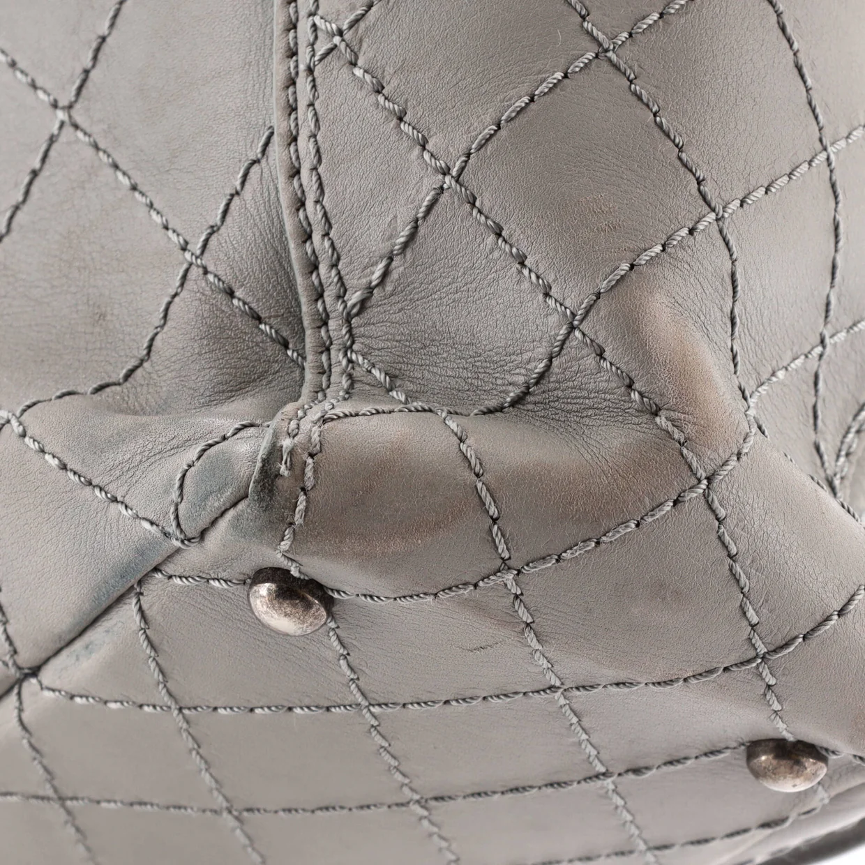 CC Pocket Shoulder Bag Quilted Calfskin Large - Deep Luxury