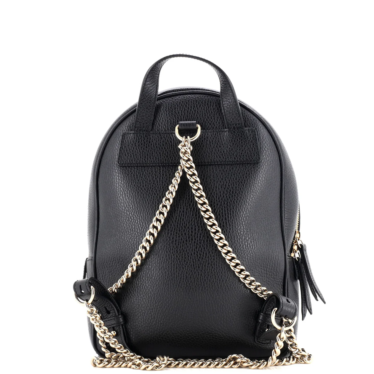 Soho Chain Backpack Leather - Deep Luxury